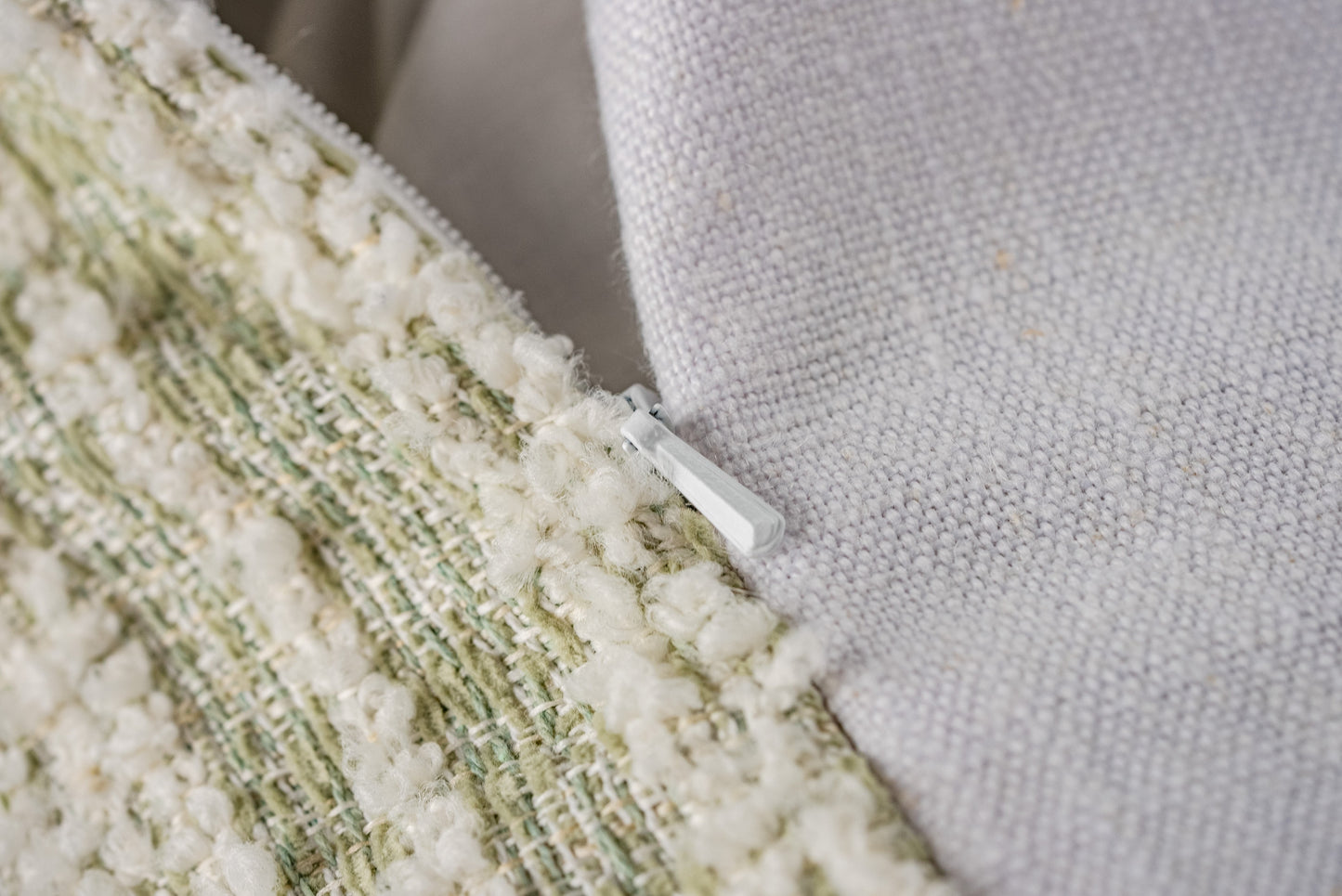 Tammy  Matcha Sage Chenille and Linen Pillow Cover