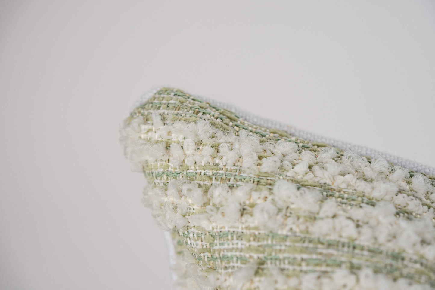 Tammy  Matcha Sage Chenille and Linen Pillow Cover