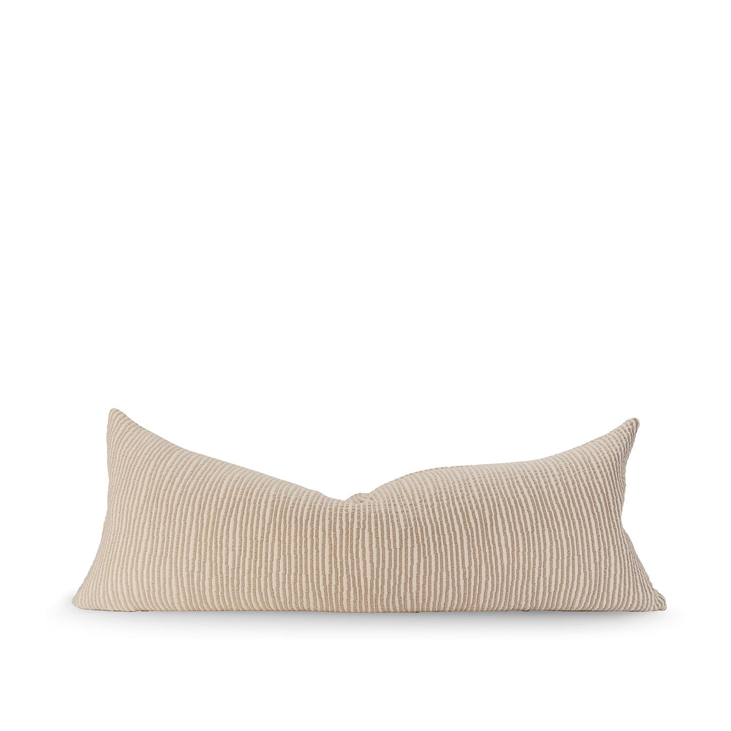 14" x 36" Asher Ridge Woven Cream Beige Lumbar Pillow