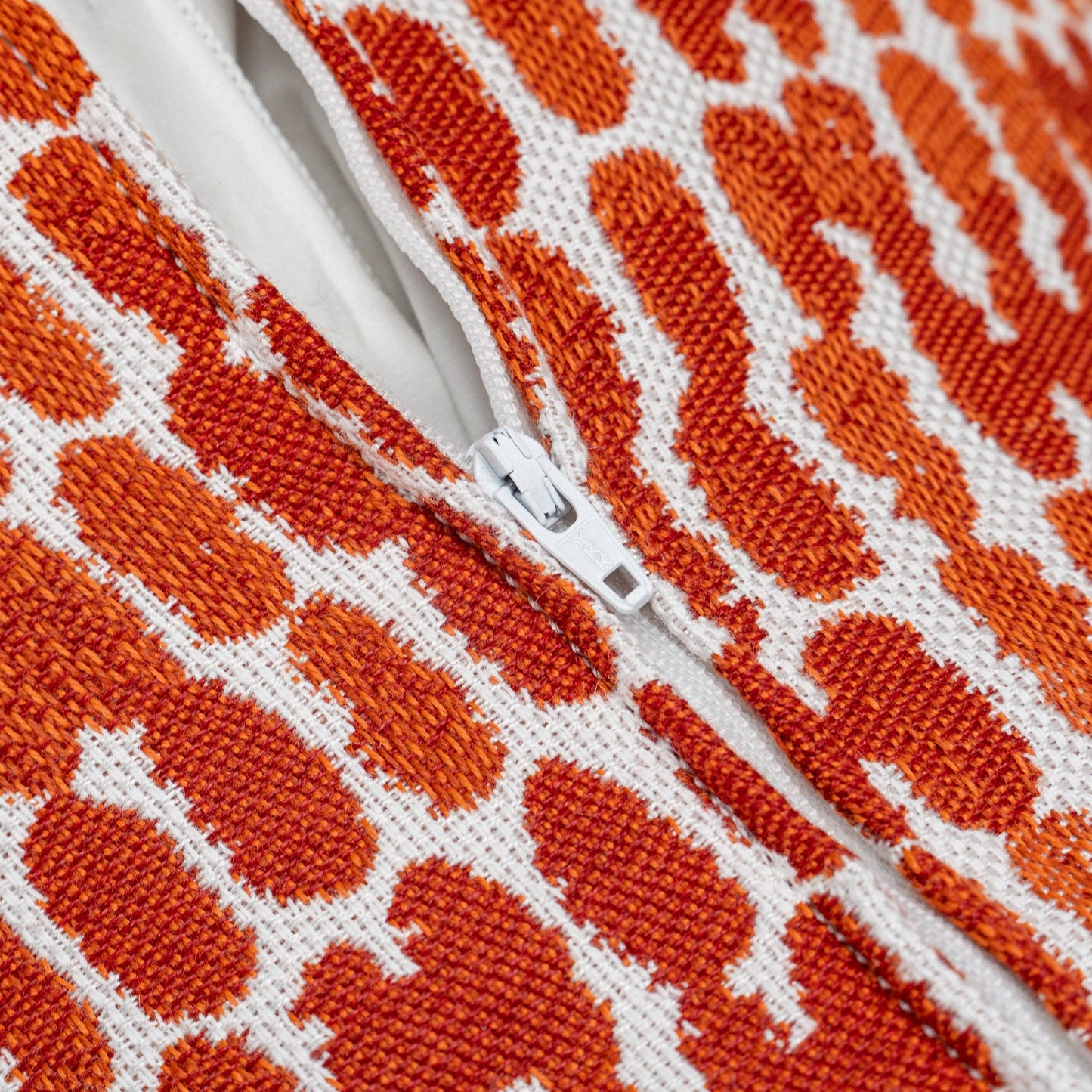 Sunbrella Reach Flame Sienna Orange Outdoor Throw Pillow Cover
