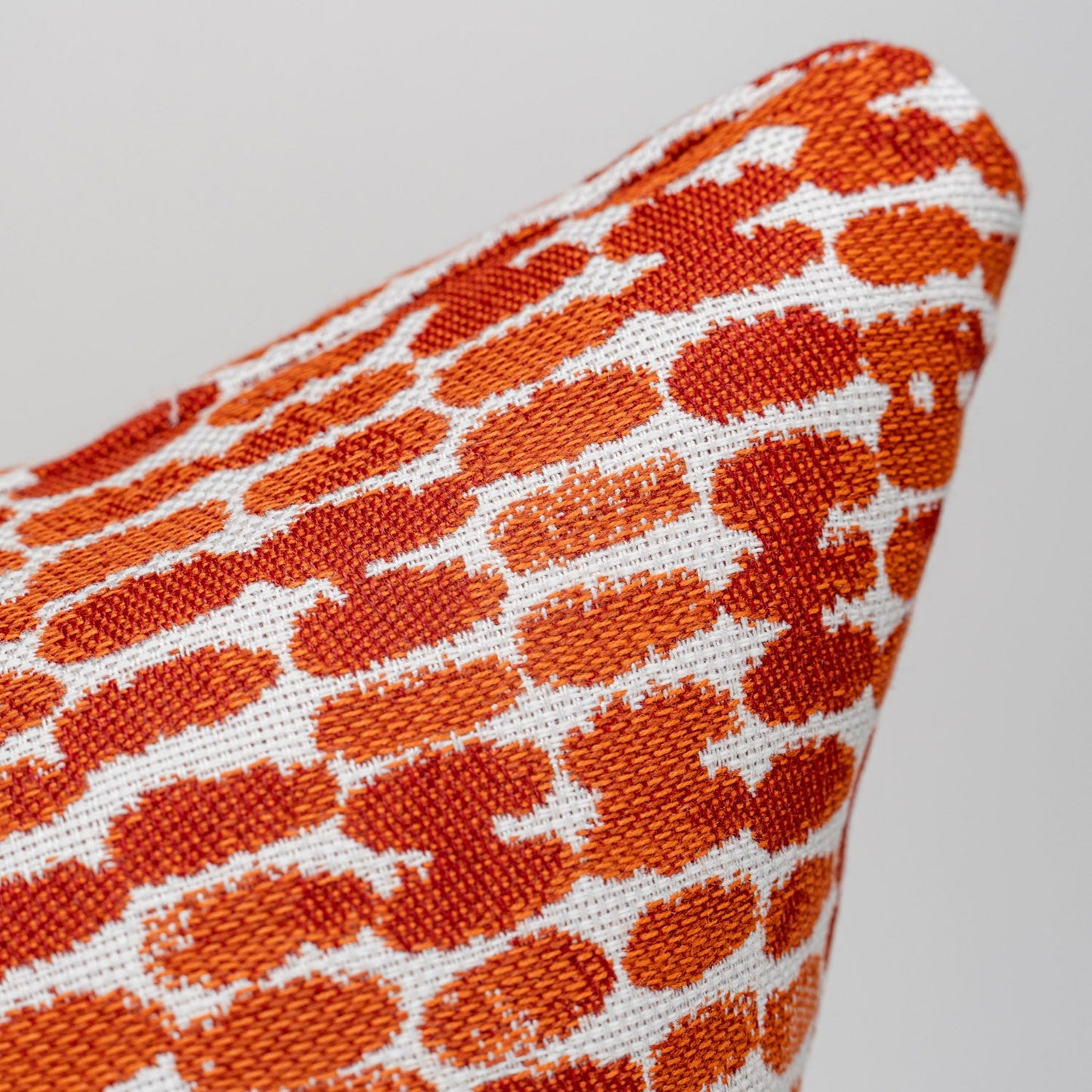 Sunbrella Reach Flame Sienna Orange Outdoor Throw Pillow Cover