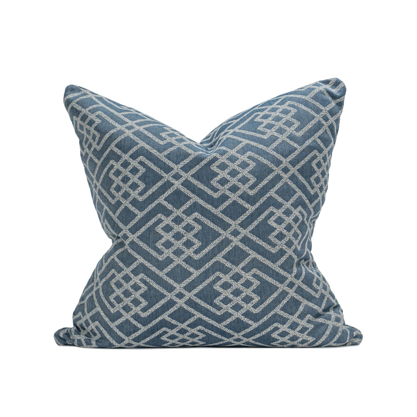 Sunbrella Cambric Denim  Outdoor Throw Pillow Cover Patio