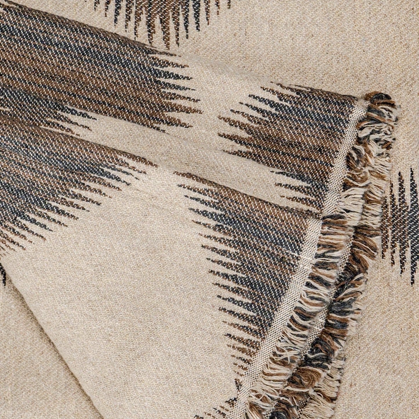 Rustic Ikat Throw