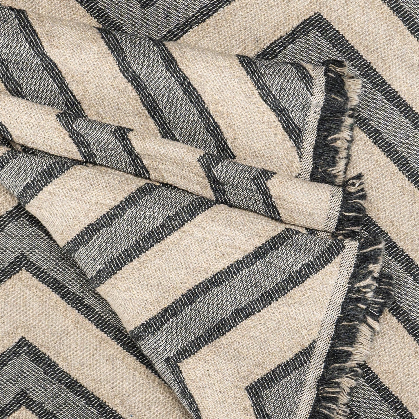 Indigo Chevron Throw