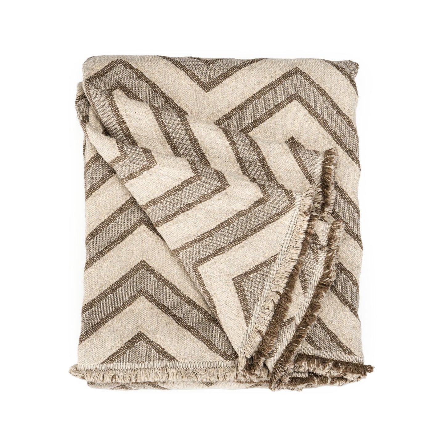 Desert Sand Chevron Throw