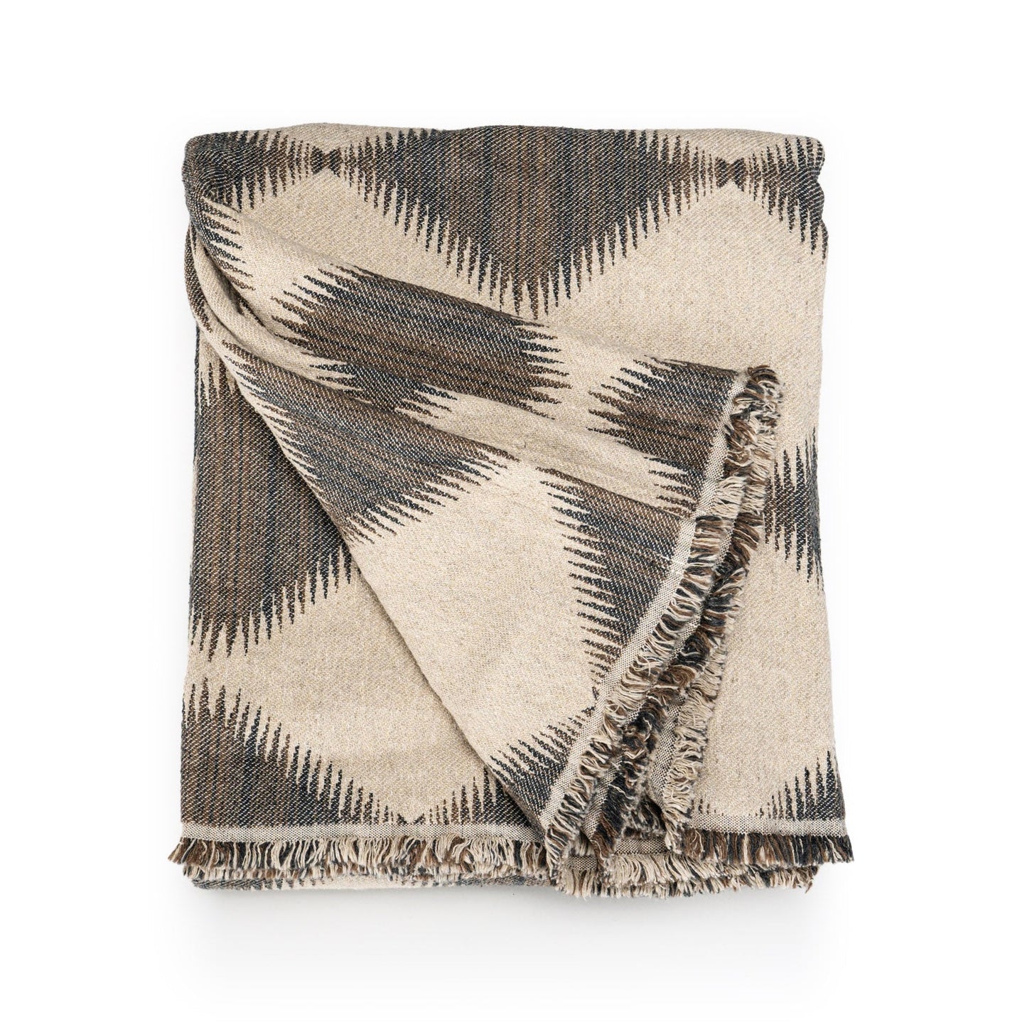 Rustic Ikat Throw