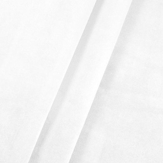 Bella Lush Bright White Velvet Fabric