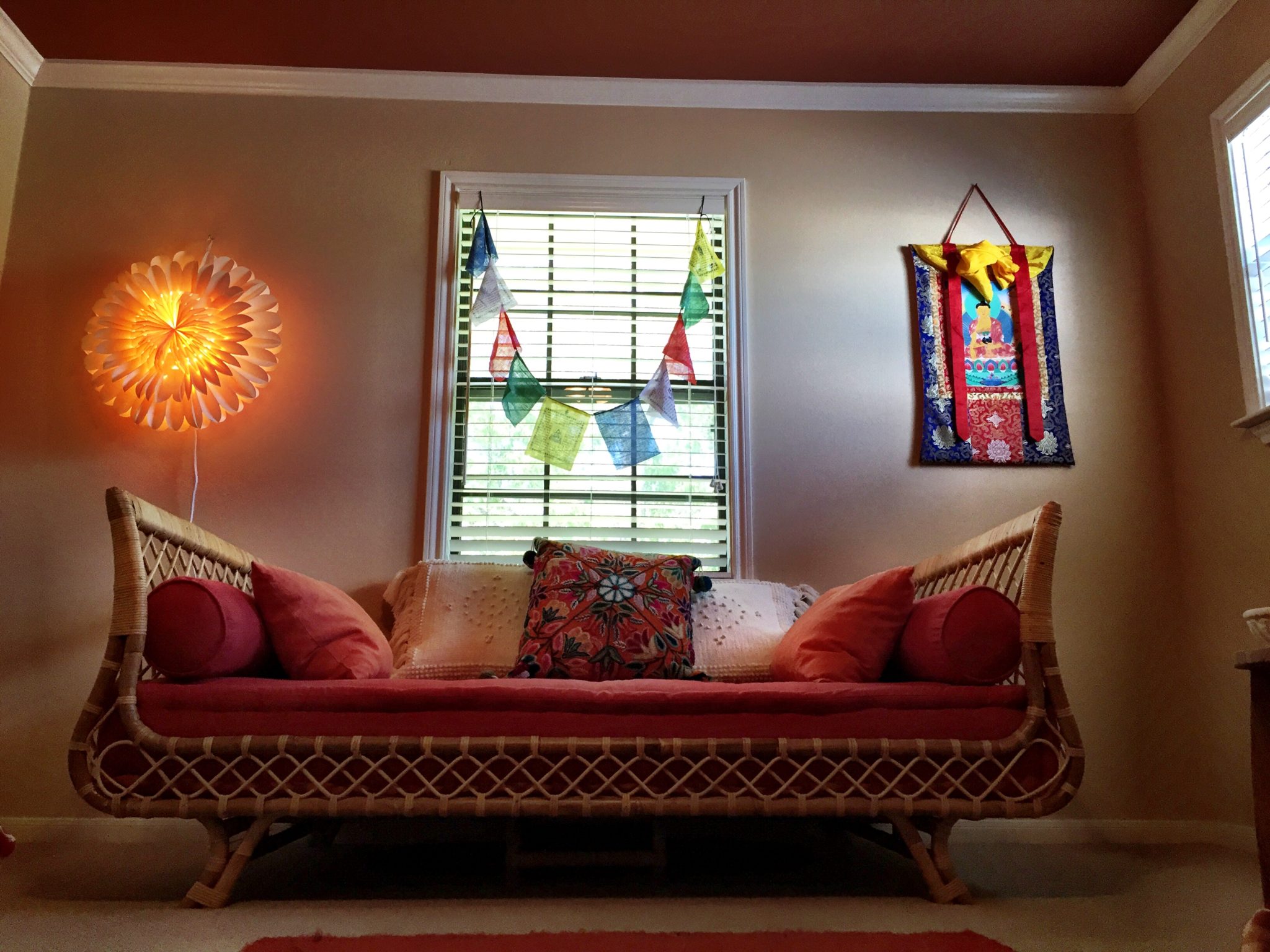 Burlap outdoor chair cushions