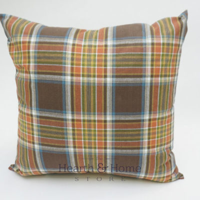 Fall Plaid Farmhouse Pillow