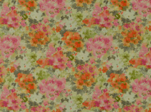 Watercolor Floral Pink/Orange Pillow Coverr
