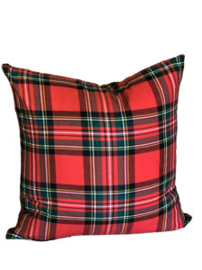 Stewart Red Plaid Pillow Cover