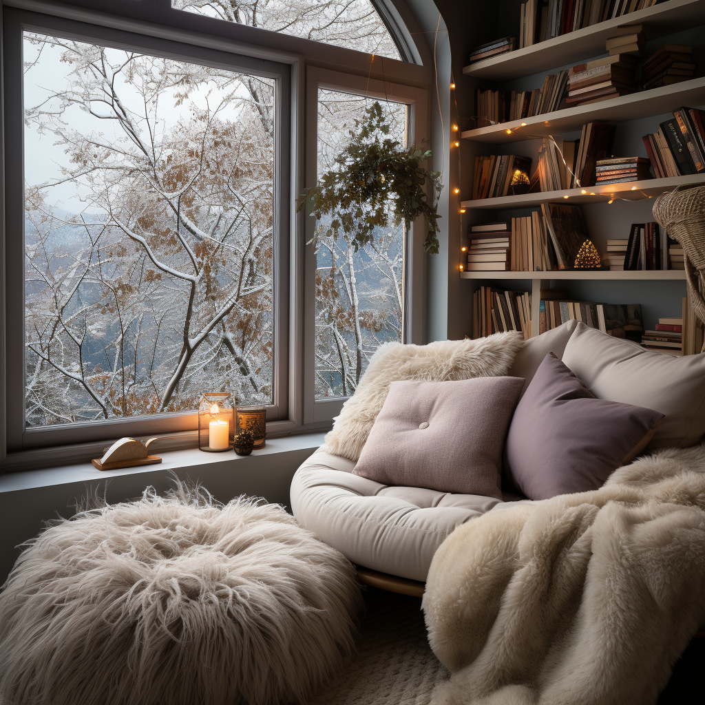 Creating a perfectly cozy place to read