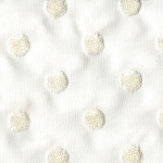 Puff Dotty White Linen -Grade B
